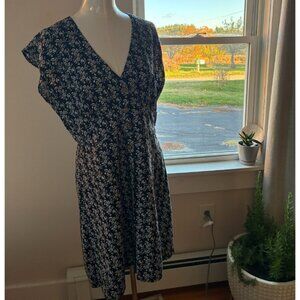 LOFT Linen Blend Button Down Sundress
